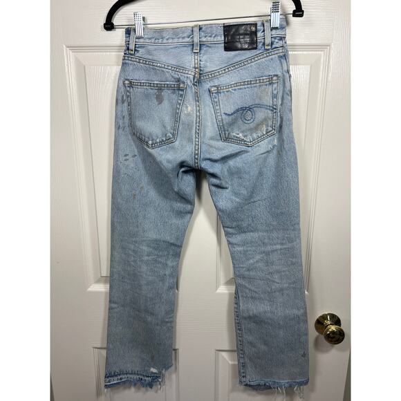 R13 Bowie Jeans Straight Leg Denim Rutland - Picture 3 of 13